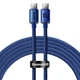 Кабель Baseus Crystal Shine Series Fast Charging Data Cable Type-C to Type-C 100W 2m Blue (CAJY000703) - изображение 1