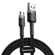 Кабель Baseus Cafule Cable USB Micro 1.5A 2m Gray+Black (CAMKLF-CG1) - зображення 4