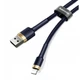 Кабель Baseus cafule Cable USB For iP 2.4A 1m Gold+Blue (CALKLF-BV3) - изображение 8