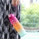 Бутылка с градиентом для спорта и фитнеса Gradient Rose бутылка для воды / сока с мотивационной шкалой и трубочкой, 800 мл, розово-голубой (100935457) - изображение 2