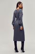 Сукня (темно-сіра сукня міді з плісованим низом) Gepur 43469 4XL-6XL Сіра - зображення 5