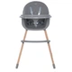 Стульчик для кормления LUMI ME 1111 Gray экокожа - изображение 2