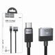 Кабель Hoco U141 Type-C / Magsafe 3, потужність до 140 Вт, довжина 1.8 м, посилений, чорного кольору - зображення 1