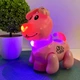Собачка интерактивная Limo Toy ездит светится махает головой и хвостом Розовая (EM 070 A) - изображение 7