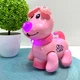 Собачка интерактивная Limo Toy ездит светится махает головой и хвостом Розовая (EM 070 A) - изображение 8