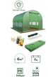 Парник-теплица Garden Rosa 6м² 300х200х200 см зеленая с рулонными дверями и окнами на липучках из Польши - изображение 10