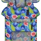 Дождевик-накидка с капюшоном для собак WAUDOG Clothes рисунок Инжир XS А 26-29 см B 32-41 см С 21-26 см Blue (355-4053) - изображение 3