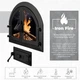 Комплект чавунних дверцят Iron Fire Sabina 550х410 мм + піддувальна Style 50 315х165 мм - зображення 6