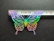3D дзеркальні наклейки метелика срібло 12 шт JJ305-D Colorul - зображення 2