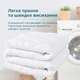 Одеяло Sleepingg Dream всесезонное Двухспальное 175х210 см Антиаллергенное волокно Белое (4820227289097) - изображение 6