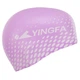 Шапочка для плавания силиконовая для взрослых Yingfa 0091-1 Lilac-White - изображение 4