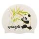 Шапочка для плавания силиконовая для взрослых Yingfa 0091-1 White-Green-Black - изображение 1