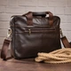 Сумка мужская под ноутбук Vintage 14670 Коричневая - изображение 8