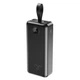 Батарея універсальна XO 30000mAh, PD/20W, QC/22.5W, with light, black (PR240_Black) - зображення 1