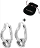 Серьги серебристые Сердечки стиль Pandora 1171 - изображение 2
