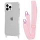 Чехол с ремешком WAVE Clear Case with Strap для Apple iPhone 14 Pro pink sand - изображение 1