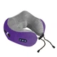 Подушка массажная U-Shaped Massage Pillow массажер для шеи Серо Фиолетовый - изображение 1