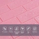 3D панель самоклеящаяся StickerWall под кирпич 770х700х3 мм розовые - изображение 2