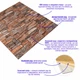 3D панель самоклеящаяся StickerWall под камень песчаник 770х700х3 мм коричневый - изображение 4