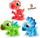 Игровой набор с динозавром Раптор и тестом для лепки Zuru Smashers Junior Dino Raptor (74116A) - изображение 7