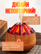 Зволожувач повітря ультразвуковий нічник usb для дому з led підсвічуванням портативний Вулкан 300 мл зволожувачі (V-300) - зображення 3