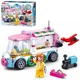 Конструктор SLUBAN M38-B0889D "Girls Dream": Машина-станция, фигурка, 143 детали - изображение 1