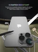 Захисне скло для камери ArmorStandart Supreme Black Icon для смартфона Apple iPhone 15 Pro/15 Pro Max Natural Titanium (ARM76592) - зображення 5