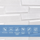 Самоклеющаяся 3D панель Sticker Wall белая кладка 3080х700х5мм SW-00001759 - изображение 5