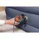 Надувная велюровая кровать двухспальный Bestway 67923 с насосом 152х226х84 см Синий - изображение 4