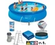 Надувной бескаркасный бассейн Intex 26168 с полным набором 457 x 122 см на 14141 л Голубой - изображение 3