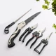 Садовый набор инструментов 5 в 1 с ножницами секаторами и пилкой Garden Set SK-5 Черный - изображение 3