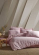 Постельное белье Saheser Stonewashed Ranforce 200 х 220 см Jasmin Pudra - изображение 1