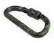 Набір 2 карабіни тактичні Mil-Tec Aluminium Lock Carabiner 6см Woodland (15922060) - изображение 4