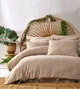 Постельное белье Saheser Stonewashed Ranforce 200 х 220 см Lucca Bej - изображение 1