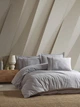 Постельное белье Saheser Stonewashed Ranforce 200 х 220 см Jasmin Gri - изображение 1