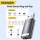 Внешняя USB звуковая карта Essager ES-OTG21на двойной 3,5мм, для ПК,ноутбуков, PS4, PS5 - изображение 2