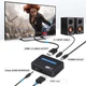 Конвертер HDMI Audio Extractor HDmatters, 4K HDMI на HDMI + SPDIF / 3.5 jack - зображення 2