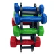 Набор виниловых гантелей на подставке Vinyl Dumbbell Set NE-VIN-124, 2 шт по 1 кг, 2 кг, 3 кг - изображение 5
