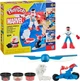 Набір для творчості з масою для ліплення Hasbro Play-Doh Marvel Капітан Америка з мотоциклом (G0555) (5010996280008) - зображення 2