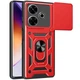 Протиударний броньований чохол із захистом камери для Xiaomi Redmi 13 Armor Case Keysion red - зображення 1