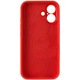 Чохол Silicone Premium case з захистом камери для iPhone 16 Full Camera Protective red 2253 - зображення 3
