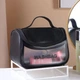 Водонепроницаемая черная косметичка Washbag, органайзер для косметики 22*16*12,5 см - изображение 2