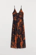 Платье H&M XS черно оранжевый 2403916031 - изображение 1