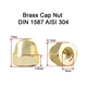 Латунна ковпачкова гайка М3 Brass Cap Nut M3 DIN 1587 AISI 304 - зображення 1