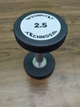 Гантель 2.5 кг цельная полиуретановая TECHNOGYM - изображение 4