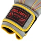 Перчатки боксерские кожаные ZELART BO-3843 (размер 12oz, серо-желтый) - изображение 4