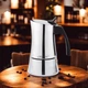 Кавоварка гейзерна Espresso Moka Maestro MR-1668-4 Silver 200мл на 4 чашки нержавіюча сталь - зображення 1