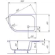 Акриловий душовий піддон Redokss San CARAPELLE 1200x850 - зображення 2