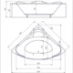 Акриловая ванна Redokss San GROSETTO 1700x1700 - изображение 3
