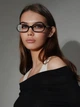 Солнцезащитные очки No Brand прямоугольные Oculos с защитой от ультрафиолета черные - изображение 3